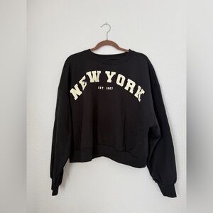 Modern Lux Cropped New York Sweatshirt